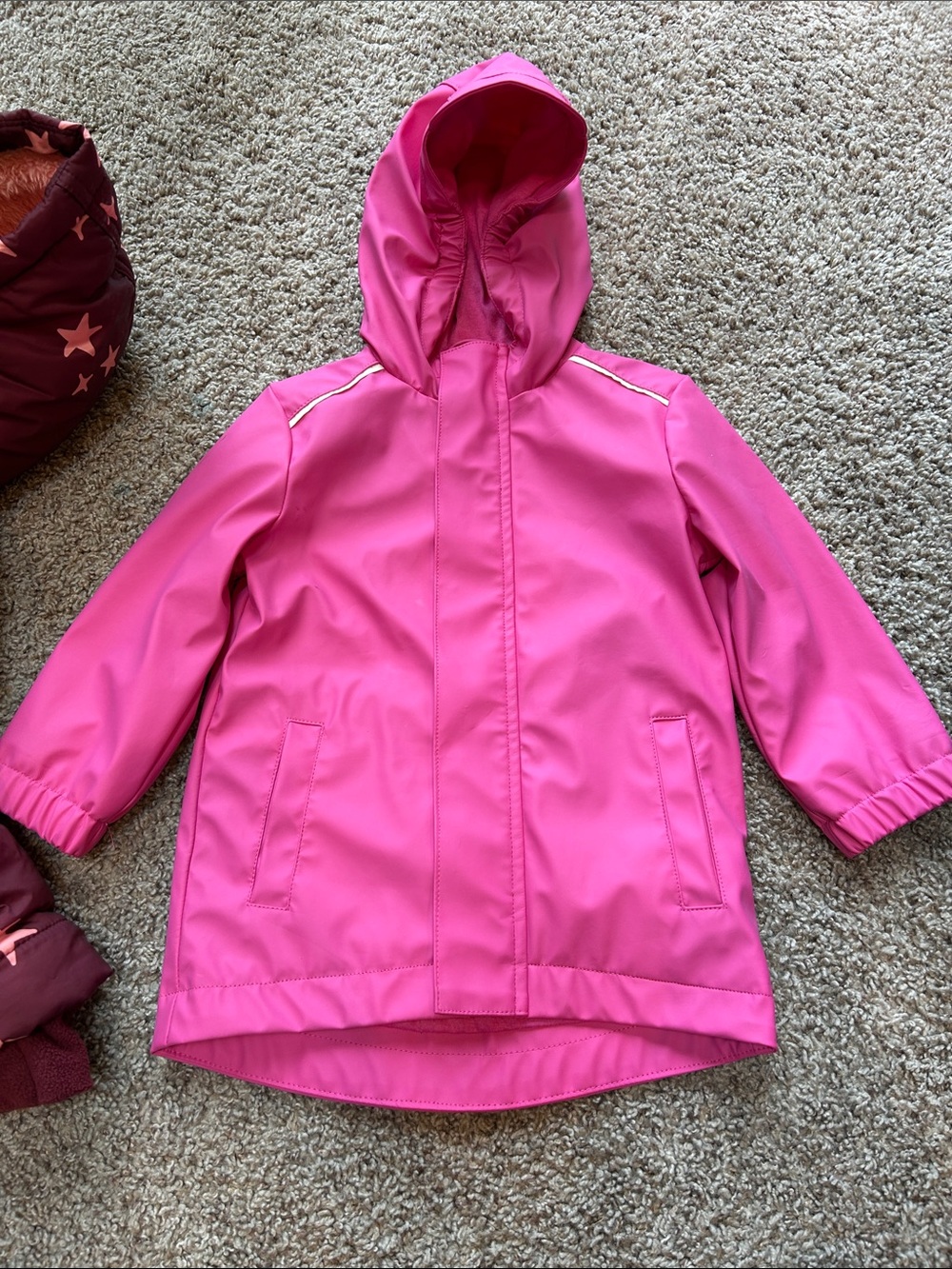 Toddler Pink rain jacket